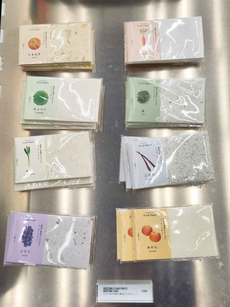 廢棄蔬果製成的名片紙張